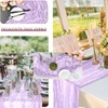 BOUBONI 12 Pack Lilac 10ft Cheesecloth Table Runner 35x120 Inch