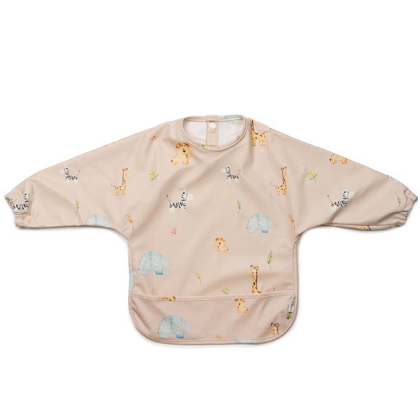 J.Børn Baby Feeding Bibs with Sleeves | Hand-Painted Designs |