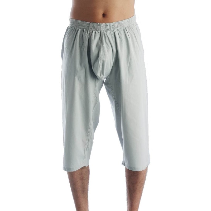 MSPEC Men's Long Boxers Suteteko 3D-Crotch Breathable MS-09 Ice Grey