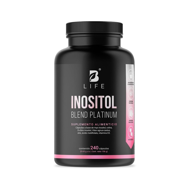 B Life Inositol Blend Platinum 240 cápsulas con Colina, Vitex
