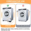 4 PCS Anti Vibration Pads for Washing Machine, Black Non