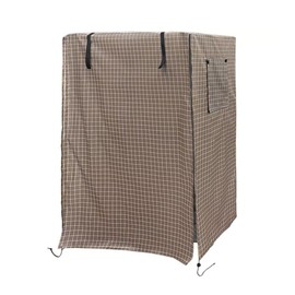 AIMALL Outdoor Bird Cage Cover, Waterproof and UV Resistant, Durable 210D Oxford Cloth, Sun and Rain Protective Shield, 51.18 x 37.79 x 23.22 Inches, Plaid/Black