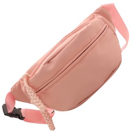 songhe Men's Body Bag, Women's, Lightweight, Unisex, Compact, Crossbody Bag, Canvas, Large Capacity, Lightweight Shoulder Bag, Unisex, Waist Pouch Travel, Pink