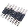 8Pcs Self Centering Hinge Drill Bit Black Hex Shank Hinge
