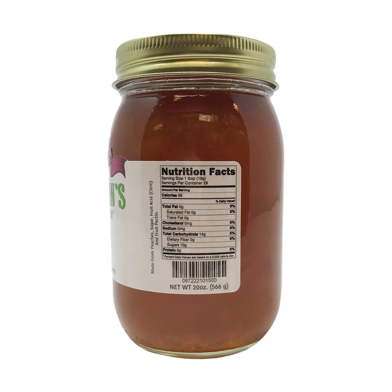 MCCUTCHEON Natural Peach Preserves, 20 OZ