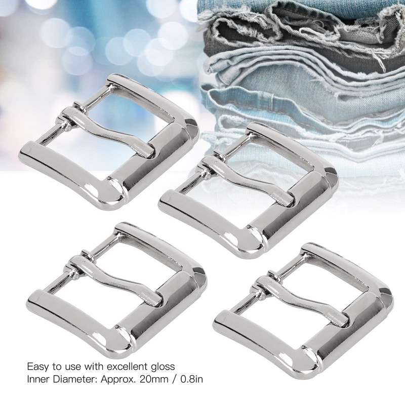 Leather Buckles - 4 Pieces 20 mm Strong Belt Pin