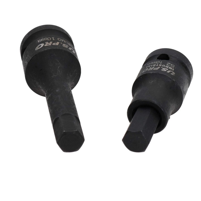 10mm Short (53mm) + Long (78mm) Impacted Hex Allen Key