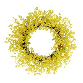 Puleo International 30" Artificial Winter Jasmine Floral Spring Door Wreath