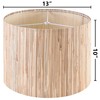 GOSO 13" Straw Boho Lamp Shade for Table Lamps Floor