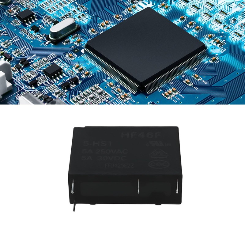 Micro Traders 5Pcs 4Pin Printing Relay HF46F-5-HS1 5A 250V for