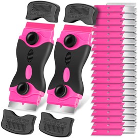 Kit de herramienta de raspador con cuchillas de afeitar - 2 paquetes de raspadores de afeitar y 40 piezas de cuchillas extra, herramienta de raspador 
