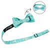 Alizeal Paisley Banded Adjustable Length Pre-tied Boy's Bow Tie, Turquoise