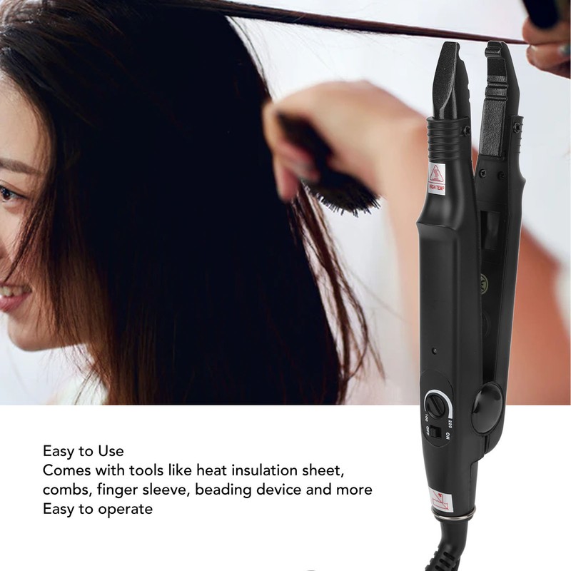 Hair Extension Iron Kit Constant Temperature Adjustable Hair Connector Tools