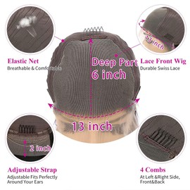 Aicrelery Reddish Brown Wigs Human Hair 13x6 HD Body Wave Lace Front Wigs Human Hair Pre Plucked Auburn Colored Glueless Wigs Human Hair 33b HD Lace Frontal Wig for Women 24 inch