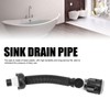 Basin Pipe Plastic Black One Piece Anti Clogging Sink Drain