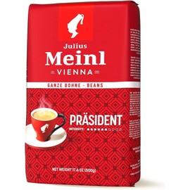 Julius Meinl: "Präsident", Classic Viennese Medium Roast Coffee Beans, 500g / 17.6oz (1)