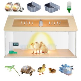 25~40 Newborns Chick Brooder Box Quail Cage Bird Playground Egg Incubator Chick Starter Kit Tortoise Habitat
