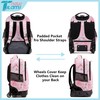 NEW TILAMI Girls & Boys Rolling Backpack - Moisture-Wicking, Adjustable