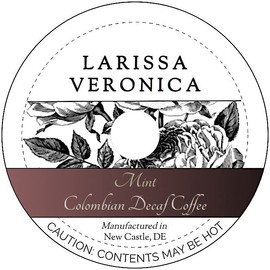 Mint Colombian Decaf Coffee (Single Serve K-Cup Pods) (Gourmet, Naturally Flavored, Whole Coffee Beans) (12 pods, ZIN: 573692) - 3 Pack