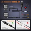 Nilight 2 PCS 3 Inch LED Pods Square 1500LM Built-in