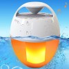 KingSom Floating Bluetooth Pool Speakers with Flame Lights,360° Surround Stereo