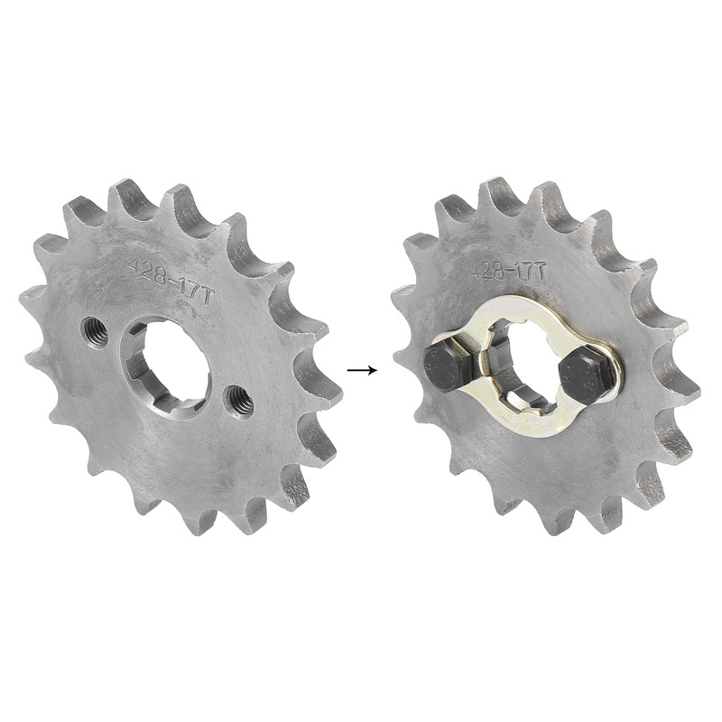 F FIERCE CYCLE Fitting Screw Metal Titanium Tone Motorcycle Sprocket
