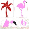 2 Pieces Mailbox Flags Flamingo Coconut Tree Mailbox Replacement Flags