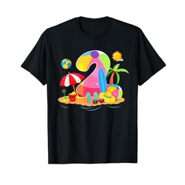 2 Year Old Summer Beach Ball Party 2nd Birthday Trip T-Shirt