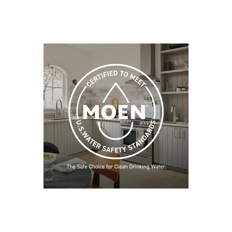 Moen Chateau Chrome One-Handle Low-Arc Kitchen Faucet with Side Sprayer