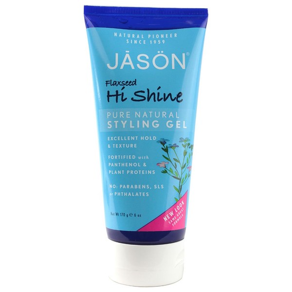 JASON Flaxseed Hi-Shine Styling Gel, 6 Ounce Tubes (Pack of 2)