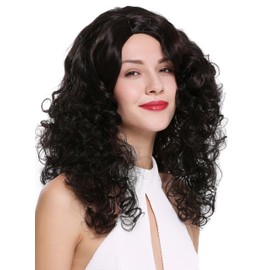 WIG ME UP - 1355AB-2BH33 Quality women's wig long voluminous side parting curls pomp mahogany brown mix