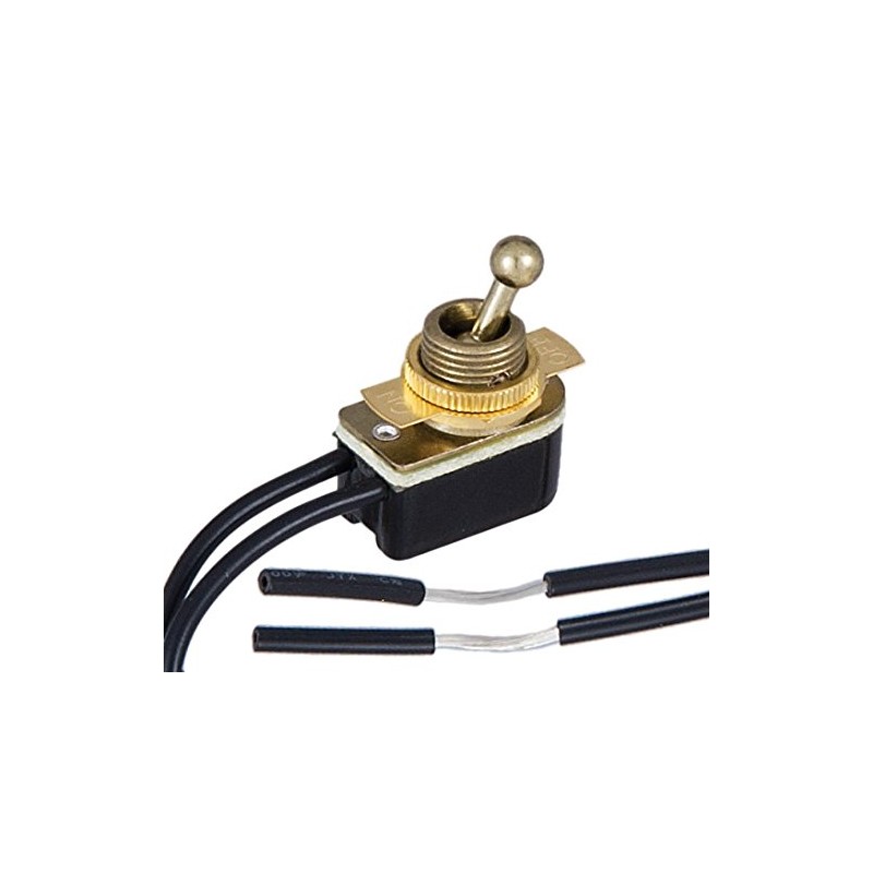 B&P Lamp® On-Off Brass Toggle Switch