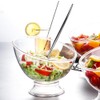DOITOOL Plastic Angled Bowls Clear Serving Bowls Japanese Salad Dish