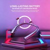 MOCANIO Bluetooth Neckband Earphones, Wireless Earbuds with 48H Playtime, 4