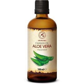 Aceite de Aloe Vera 100ml - Aloe Barbadensis - Brasil - 100% Puro y Natural - Cuidado Intensivo para Rostro - Cuerpo - Cabello - Masaje - Cosmético para Cuidado Corporal