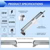 LED Work Light, 2500 Lumens Garage Light, 6500K (Super Bright