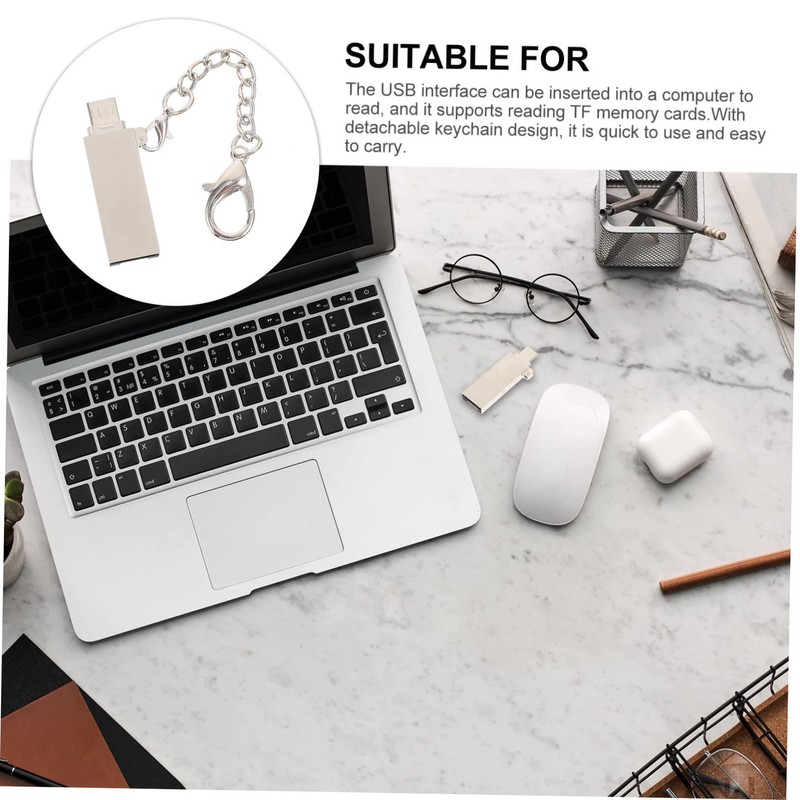 Gatuida 3pcs Micro USB Phone Adapter Portable Data Converter for