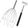 Head Massager, Back Scratcher Set, with 20 Massage Fingers, Head