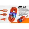 Extensión Eléctrica Uso Rudo Multicontactos 15 Metros 15a Naranja