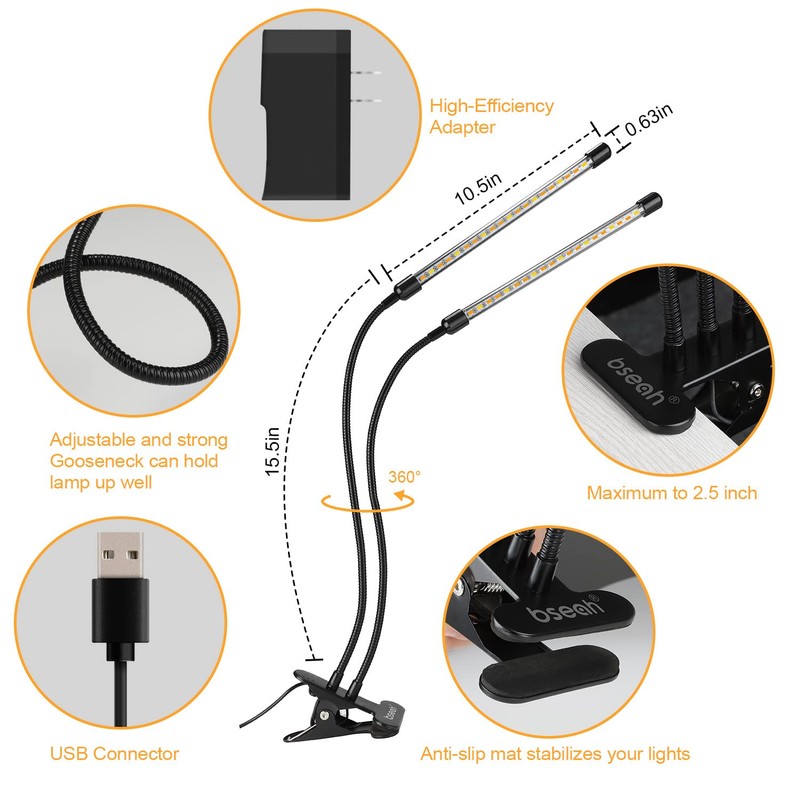 bseah Grow Light Plant Lights for Indoor Plants, Full Spectrum