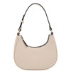 FashionPuzzle Small Crescent Shoulder Bag Underarm Purse (Nude)