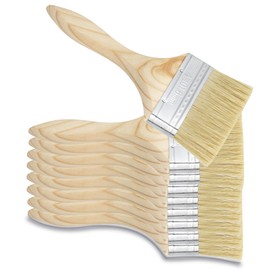 JUYO VONSAN 100Pcs 4 Inch Chip Paint Brushes for Wall 4“ Paint Brushes Brushes Bulk Household Bristle Chip Brush for Art Crafts Glue Varnish Oil Stain (4 Inch)