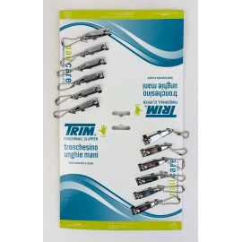 TRIM (Pack Of 12) Foldable Nail Clippers For Grooming & Trimming Professional Quality