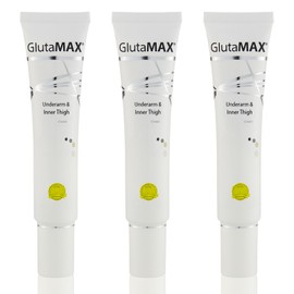 GlutaMAX Underarm and Inner Thigh Cream, Smooth Texture Hydrating Tone Enhancer with Glutathione Shea Butter Avocado Oil - 30g x 3 Pieces