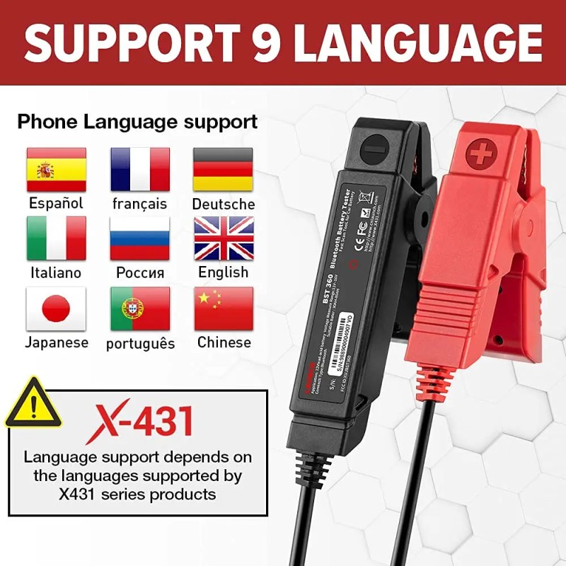 Original LAUNCH X431 BST360 Wireless Battery Clip Compatible with X431