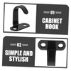 ULTECHNOVO 6Pcs Heavy Duty Iron Ceiling Hooks Screw Mounted Under