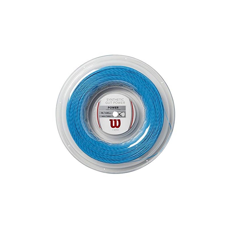 Wilson Synthetic Gut Power 16 Tennis Reel, Black