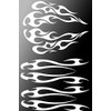 FGD Motorcycle Flame Set Gas Tank & Fender Decals Stickers