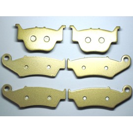 Master Chen Front Rear Brake Pads Brakes for Honda TRX 450 R TRX450 2004 2005 2006 2007 2008 2009 - TRX450ER Sportrax 2012 2013 2014 FA185F FA373R MC0086