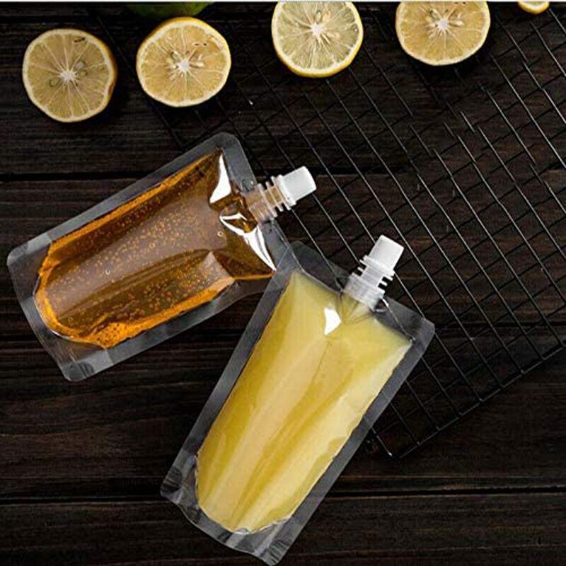 ABSOK Drinks Bags, Pack of 50 Drinking Containers, Foldable Bottles,